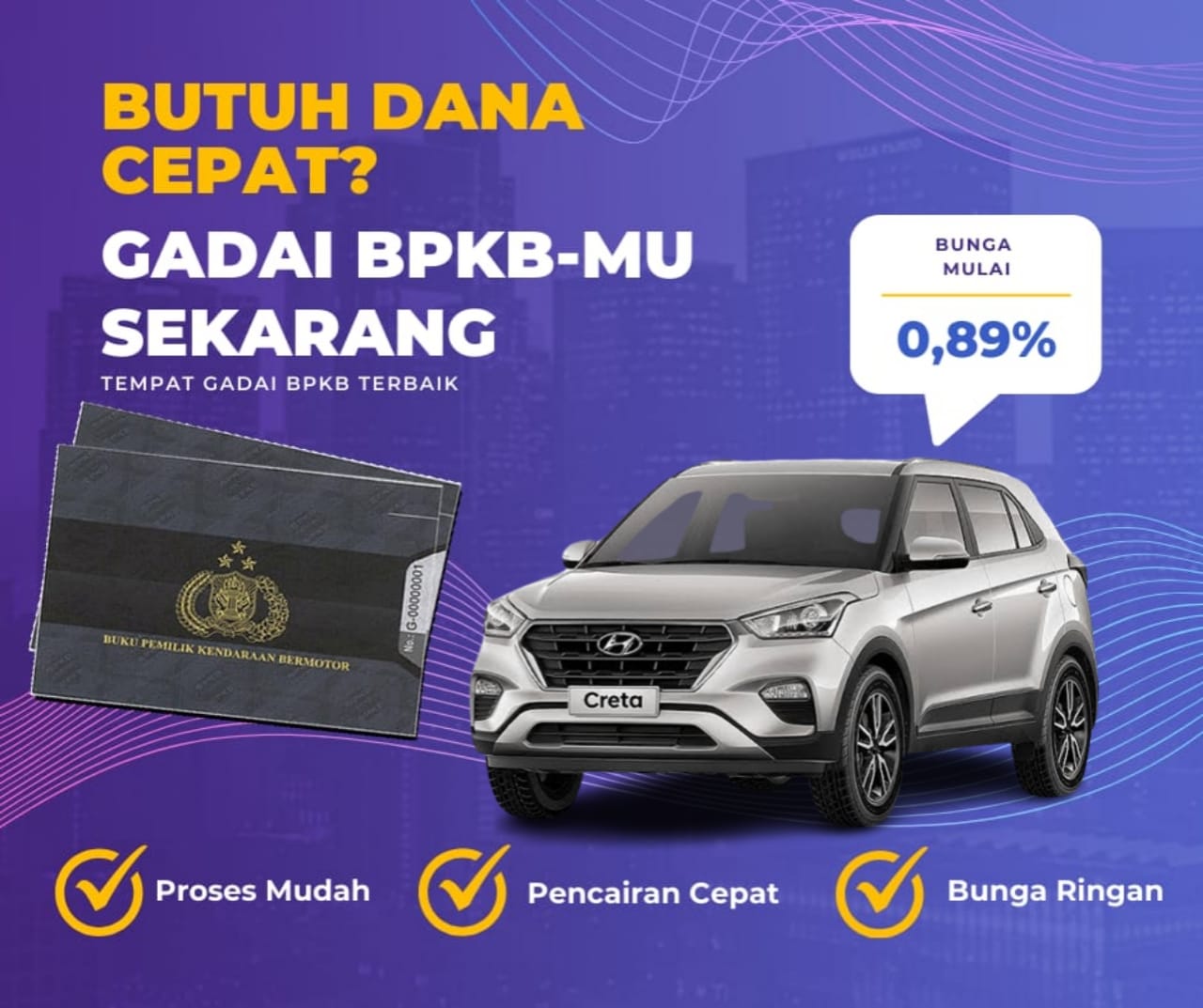 Pinjaman Dana Jaminan Bpkb Mobil Hyundai Creta Dapat Pinjaman Berapa? Seperti Ini Simulasinya